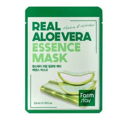 Farmstay Real Aloe Vera Essence Mask Moisturizing Sheet Mask Aloe Extract 23ml