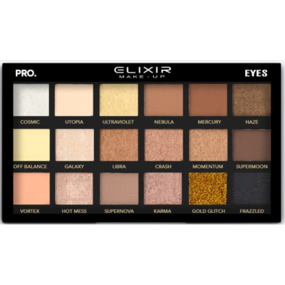 Elixir Make Up Παλέτα με σκιές ματιών Pro Eyes 777D 