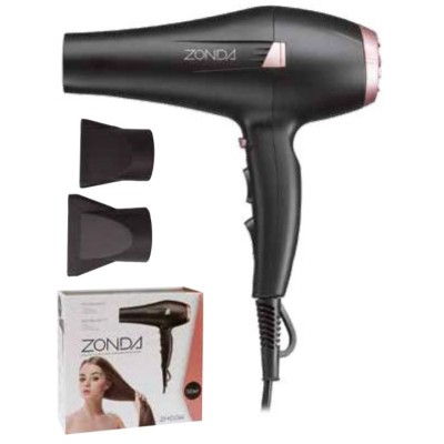 Eurostil Zonda Professional Tecnologia 3 Black/Pink 2400W