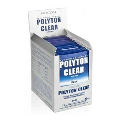 Farcom Polyton Clear Σκόνη Αποχρωματισμού Μπλε 15gr