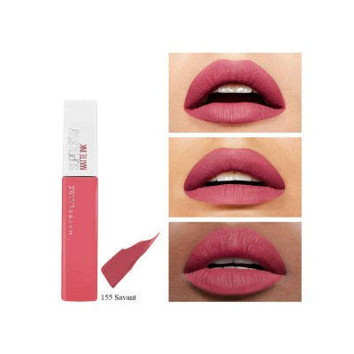 Maybelline New York Superstay Matte Ink Liquid Κραγιόν 155 Savant 5ml