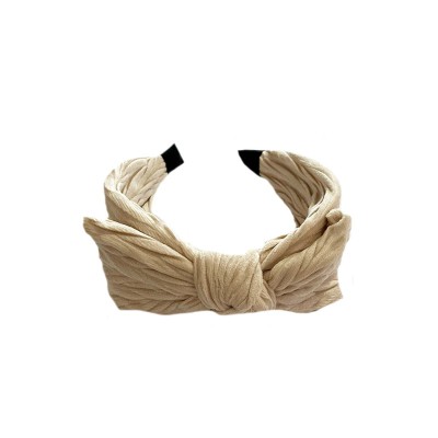 Στέκα Μαλλιών Εκρού Βελουτέ