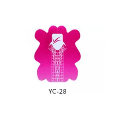 Φόρμες Επιμήκυνσης Νυχιών Ροζ Χρώμα 500τμχ