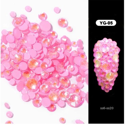 Luminous Nail Art Mix Sizes Crystal Shiny Glass Rhinestones YG-05