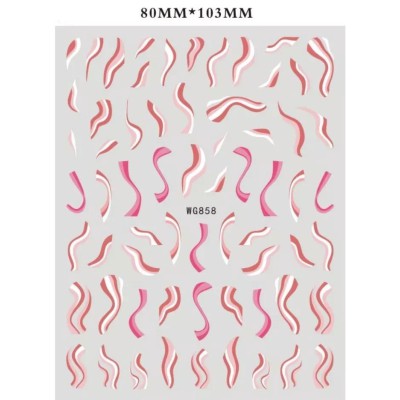 Αυτοκόλλητα Νυχιών Nail Art WG858