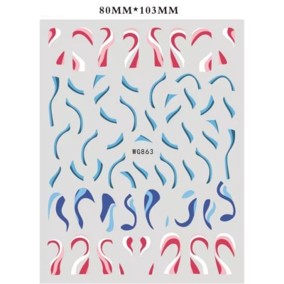 Αυτοκόλλητα Νυχιών Nail Art WG863