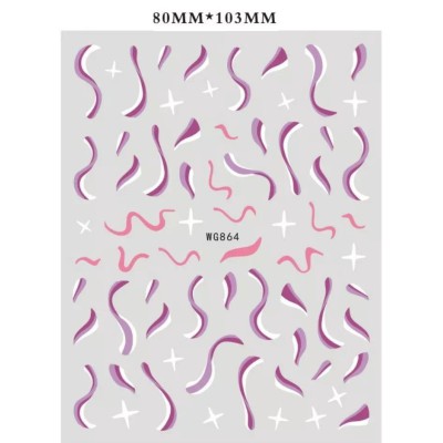 Αυτοκόλλητα Νυχιών Nail Art WG864