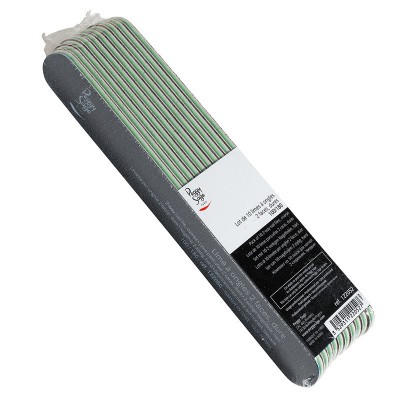 Peggy Sage Professional Manicure 2 Way Washable Nail File Black 10pcs 100/180